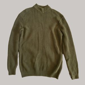 Zara Crew Neck Ribbed Sweater